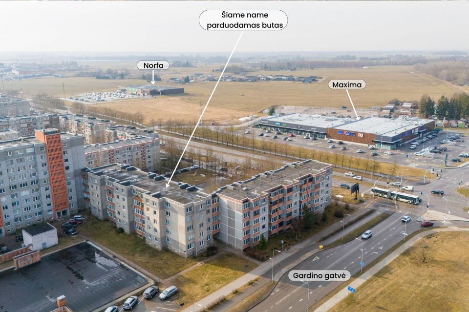 Parduodamas 1 kambario butas &Scaron;iauliuose, Architektų g. 50