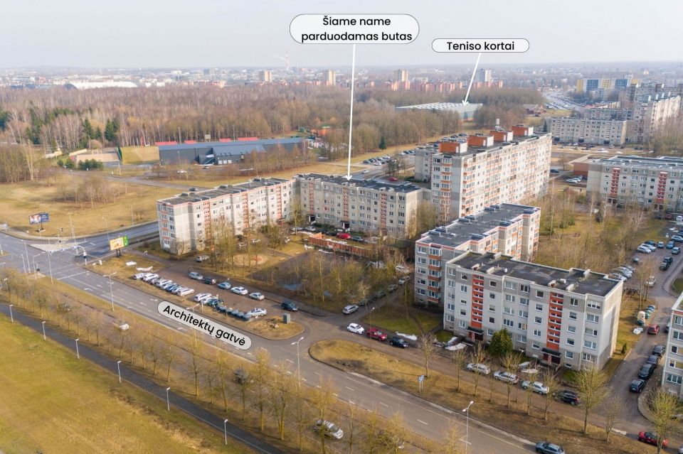 Parduodamas 1 kambario butas &Scaron;iauliuose, Architektų g. 50