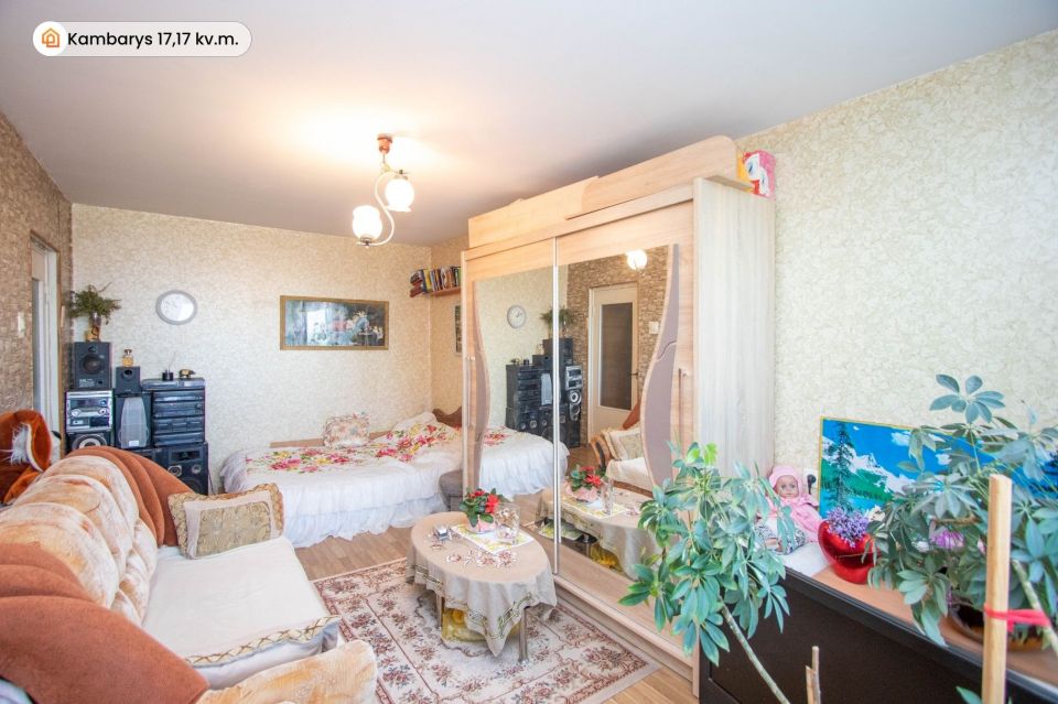 Parduodamas 1 kambario butas &Scaron;iauliuose, K.Korsako g. 28