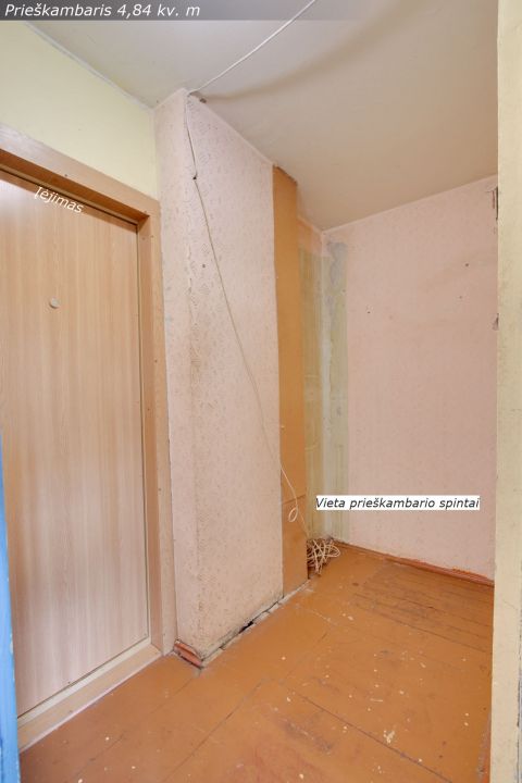 Parduodamas 1 kambario butas (su ilgu balkonu) Auk&scaron;tabalio g. 10, &Scaron;iauliuose.