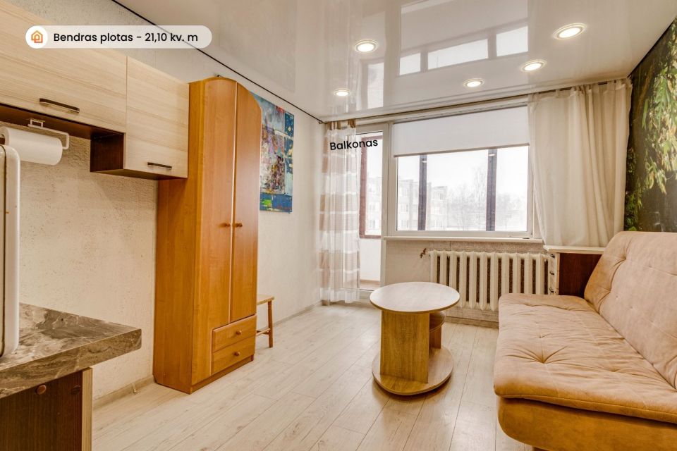 Parduodamas 1 kambario butas Tel&scaron;iuose, Džiugo g. 1