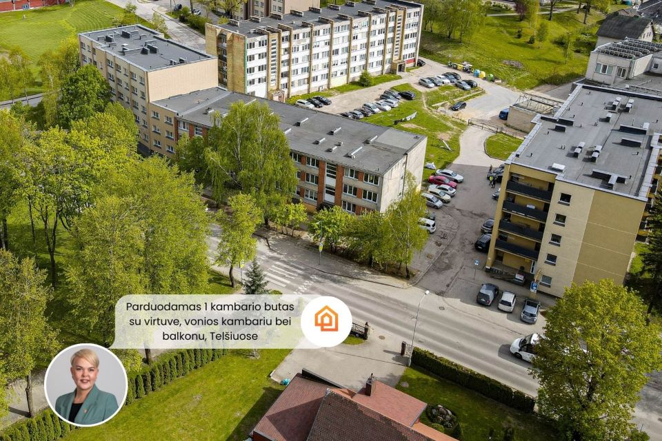Parduodamas 1 kambario butas Tel&scaron;iuose, Džiugo g. 1