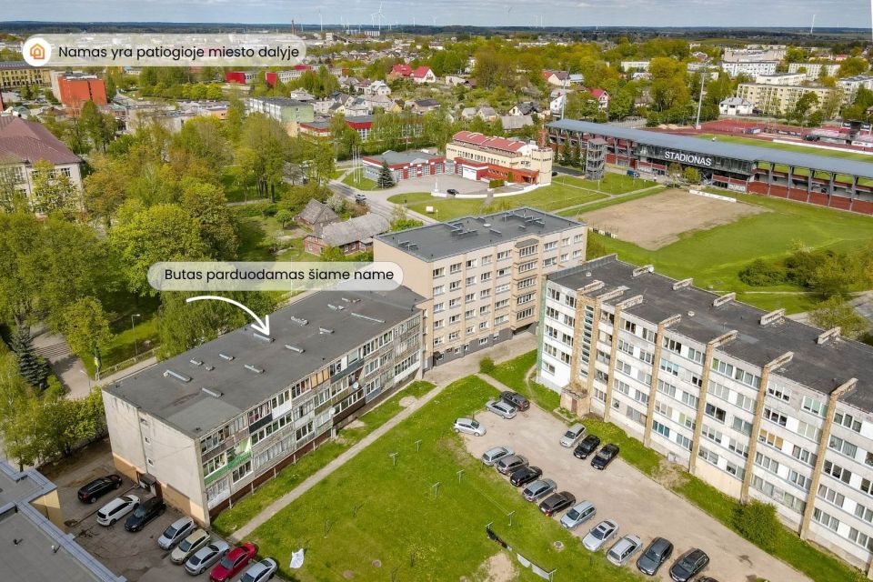 Parduodamas 1 kambario butas Tel&scaron;iuose, Džiugo g. 1