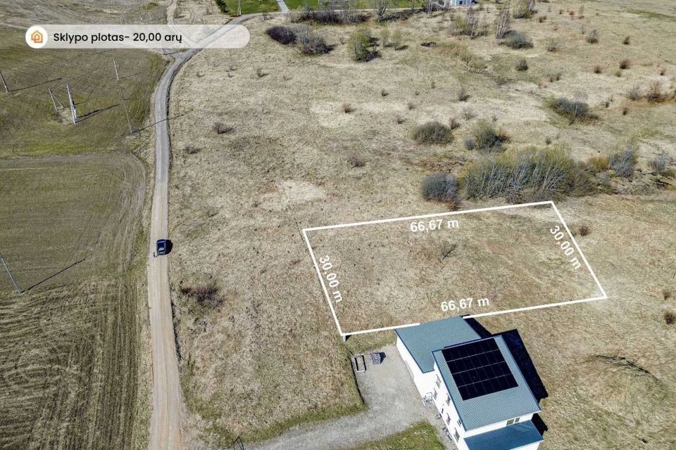 Parduodamas 20 arų namų valdos sklypas Tel&scaron;iuose, Judrėnų g. 19