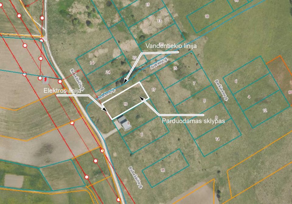 Parduodamas 20 arų namų valdos sklypas Tel&scaron;iuose, Judrėnų g. 19