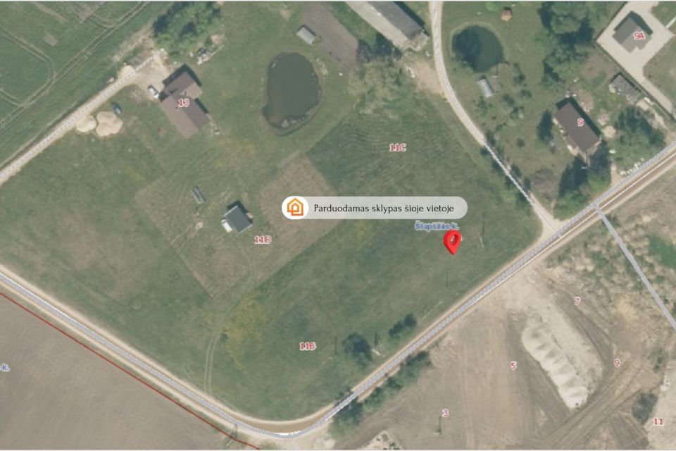 Parduodamas 22,55 arų namų valdos sklypas Šlapšilės k., Klaipėdos r.sav.
