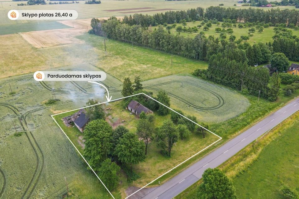 Parduodamas 26,40 arų namų valdos sklypas Liūli&scaron;kių kaime, Mažeikių rajone