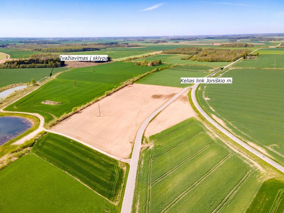 29 ha, itin aukšto našumo balą turintis žemės ūkio paskirties sklypas, Vagariškių k., Joniškio r.