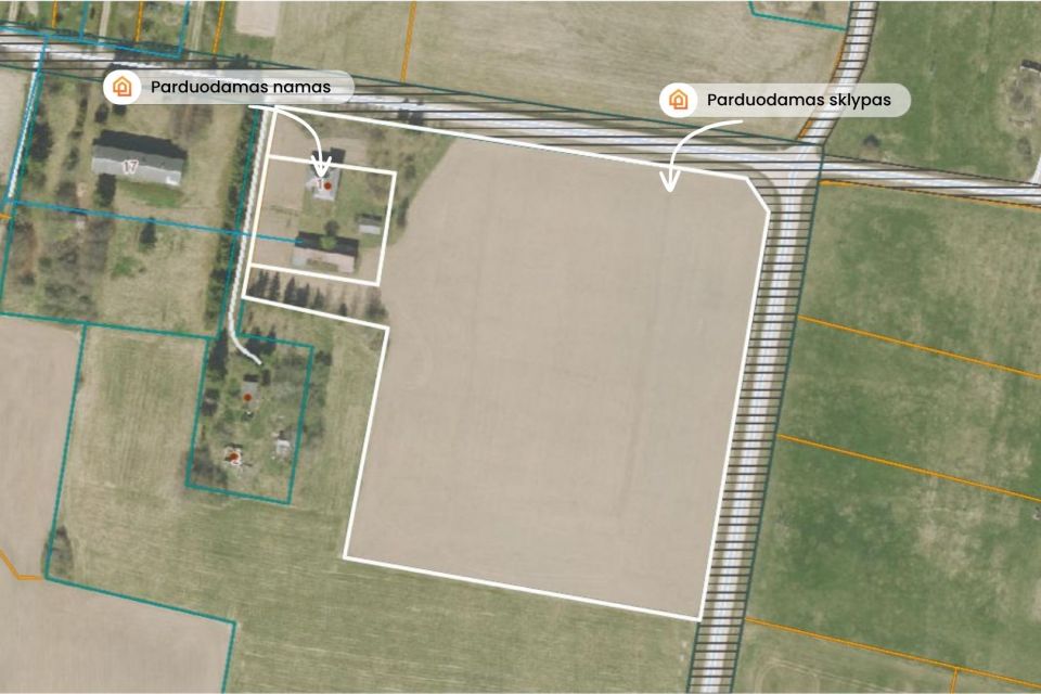 Parduodamas 2,89 ha žemės ūkio paskirties sklypas Augzelių k., Skuodo r.