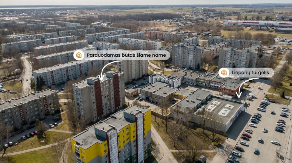 Parduodamas 2 k. butas &Scaron;iauliuose, Krymo g. 24