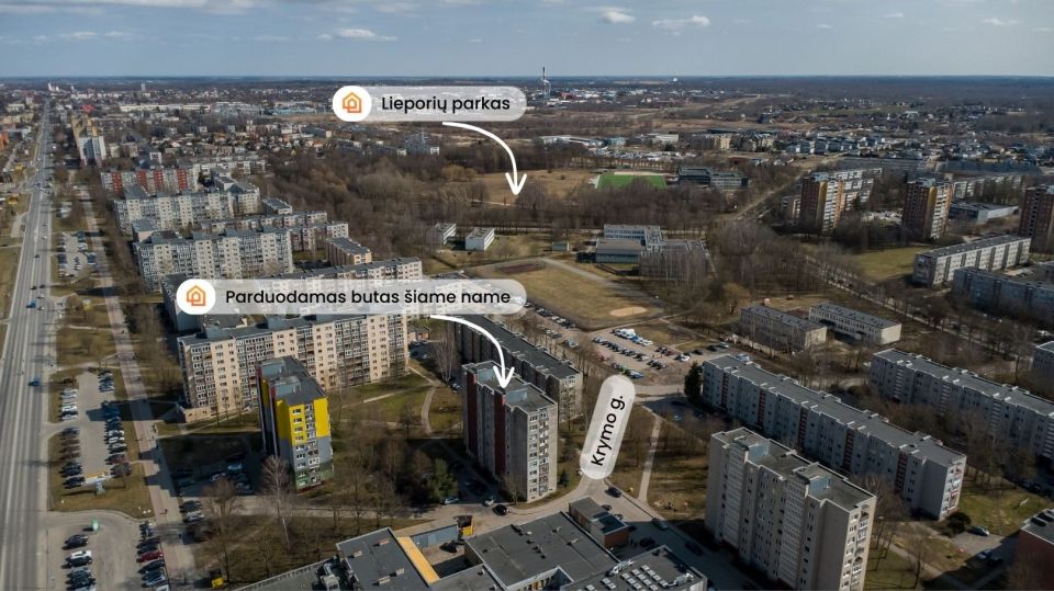 Parduodamas 2 k. butas &Scaron;iauliuose, Krymo g. 24