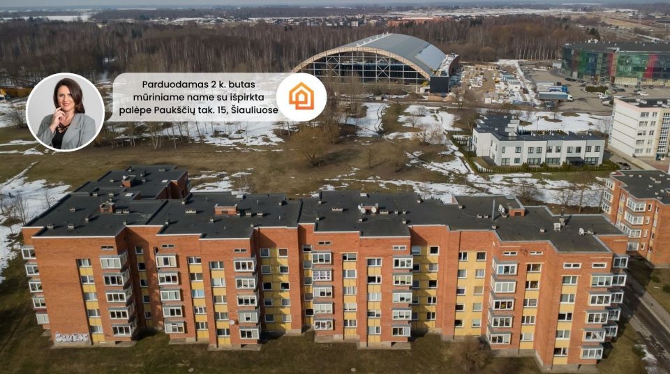 Parduodamas 2 k. butas su i&scaron;pirkta palėpe &scaron;alia Dainų parko, Pauk&scaron;čių tak. 15, &Scaron;iauliuose