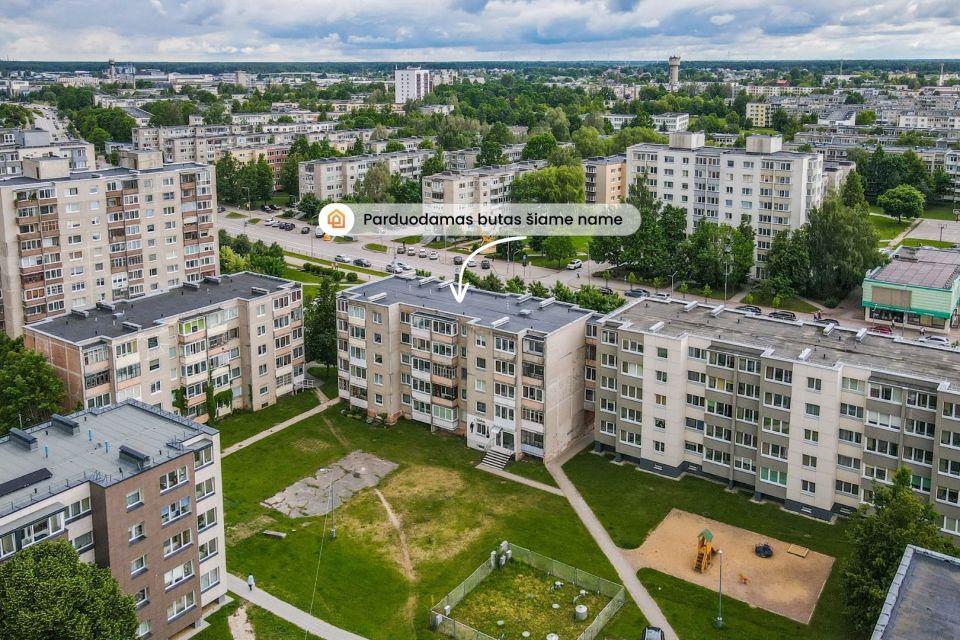 Parduodamas 2 kambarių butas Mažeikių miesto centre, Žemaitijos g. 30