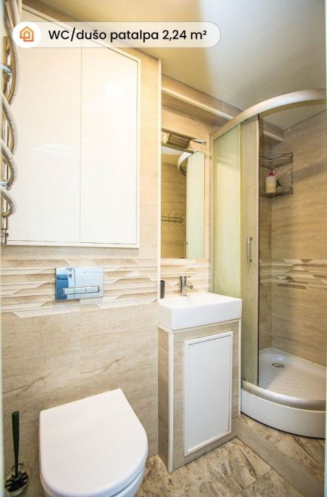 Parduodamas 2 kambarių butas miesto centre, Vilniaus g. 251, &Scaron;iauliuose
