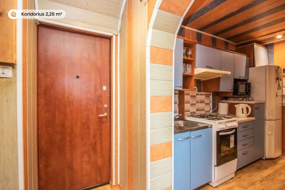 Parduodamas 2 kambarių butas mūriniame name, adresu Užmiesčio g. 1A, Kuršėnuose