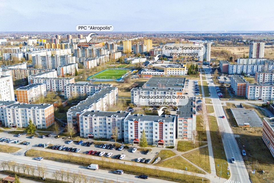 Parduodamas 2 kambarių butas &Scaron;iauliuose, Gytarių g.