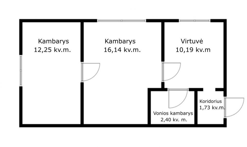 Parduodamas 2 kambarių butas su 3 arų žemės sklypu Kretingos raj.sav. Vydmantų sen. Pry&scaron;mančių k., Centro g.
