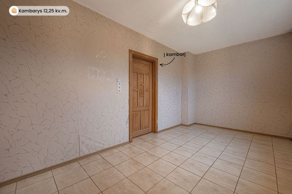 Parduodamas 2 kambarių butas su 3 arų žemės sklypu Kretingos raj.sav. Vydmantų sen. Pry&scaron;mančių k., Centro g.