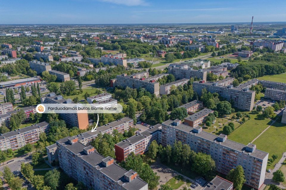 Parduodamas 2 kambarių butas su balkonu 1-jame aukšte, Žardininkų g. 21, Klaipėdoje