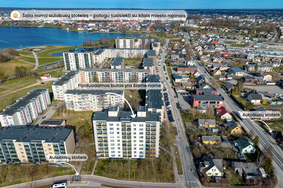 Parduodamas 2 kambarių butas Tel&scaron;iuose, Masčio g. 4, renovuotame name, 2-me auk&scaron;te