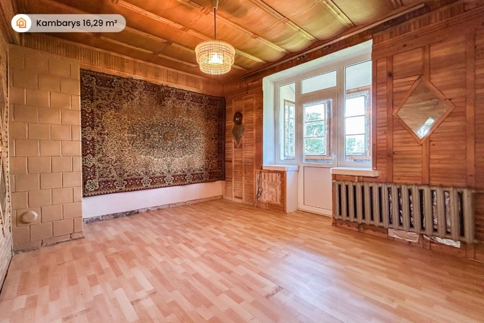 Parduodamas 2 kambarių butas Vabalninko centre, Žolinės a. 17, &scaron;alia bažnyčios
