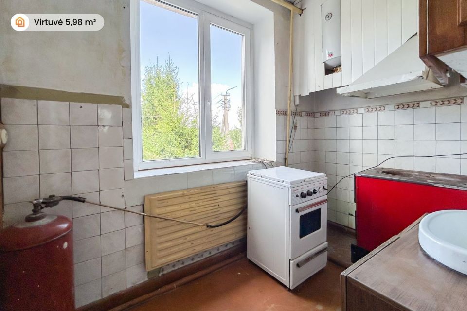Parduodamas 2 kambarių butas Vabalninko centre, Žolinės a. 17, &scaron;alia bažnyčios