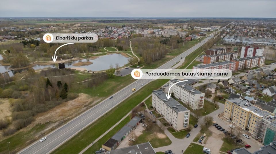 Parduodamas 2 kambarių butas Vaižganto g. 58B, Radvili&scaron;kyje