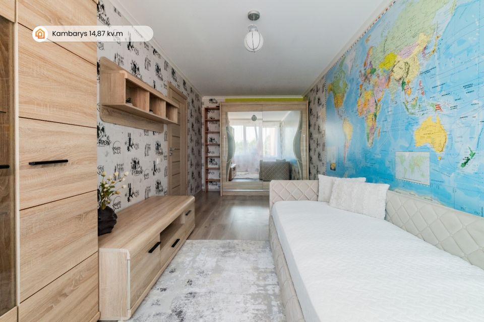 Parduodamas &scaron;viesus ir jaukus 2 kambarių butas Klaipėdoje, Panevėžio g. 9 - su pilnai i&scaron;mokėta renovacija!