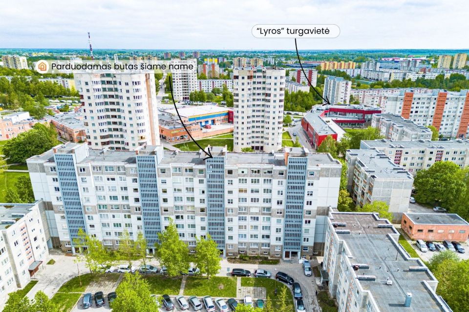 Parduodamas 2 nepereinamų kambarių butas &Scaron;iauliuose, Dainų g. 46a