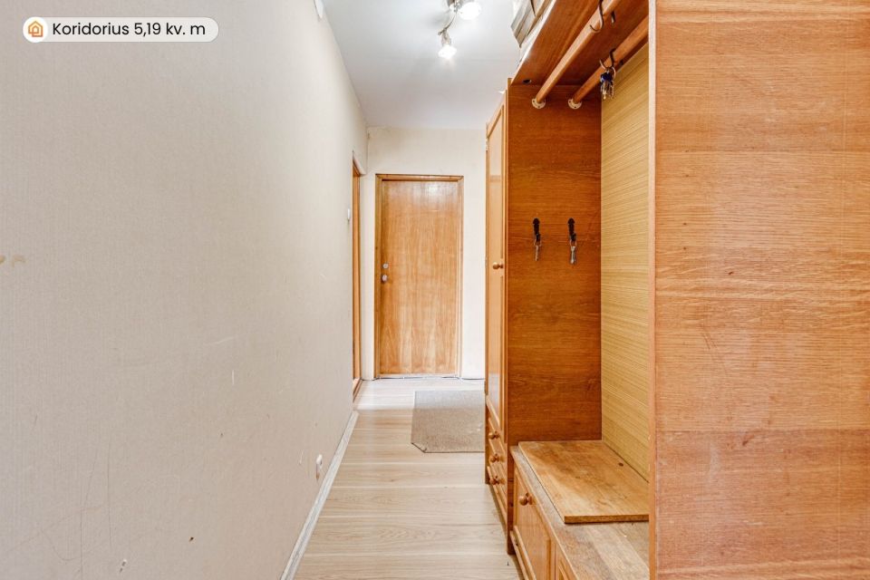 Parduodamas 2 nepereinamų kambarių butas &Scaron;iauliuose, Dainų g. 46a
