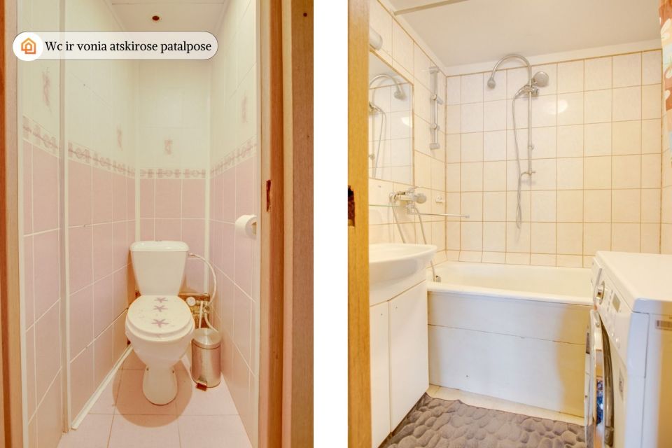 Parduodamas 3-jų kambarių butas Ukmergės g. 6, Kaune