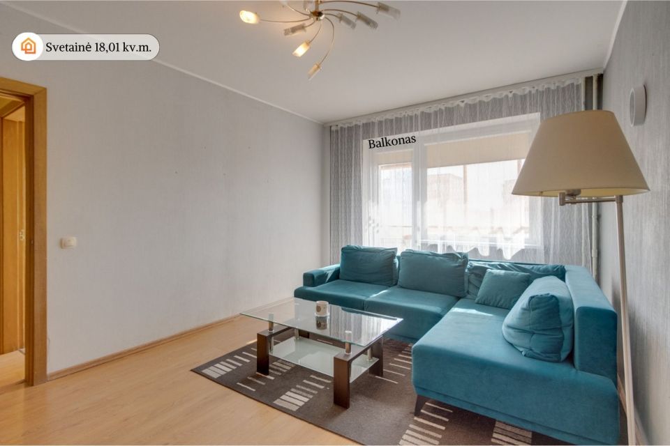 Parduodamas 3-jų kambarių butas Ukmergės g. 6, Kaune