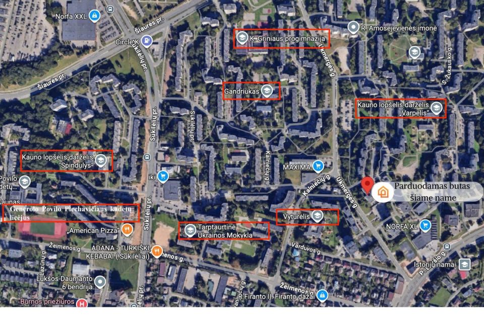 Parduodamas 3-jų kambarių butas Ukmergės g. 6, Kaune