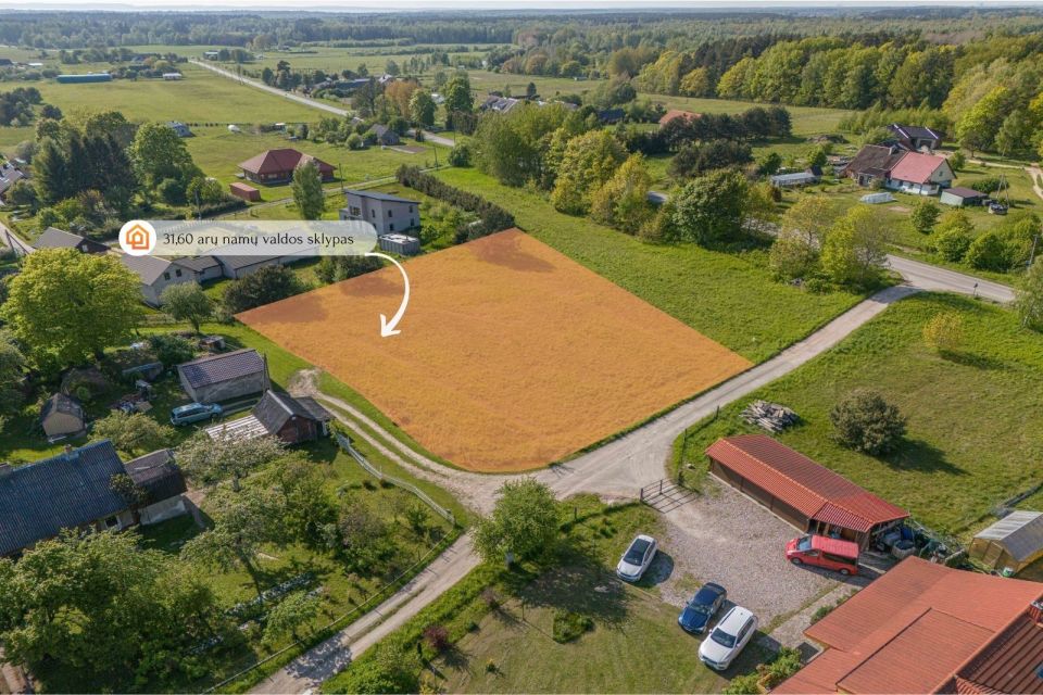 Parduodamas 31,60 a namų valdos sklypas Pangesų k., Klaipėdos r.sav., vos 20 minučių nuo Klaipėdos!