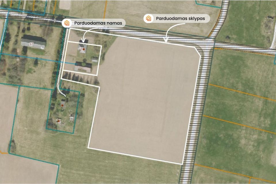 Parduodamas 333 kv.m. namas su 25 a sklypu Augzelių k., Skuodo r.
