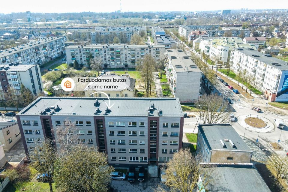 Parduodamas 3 kambarių butas centrinėje miesto dalyje Vytauto g. 42, Šiauliuose