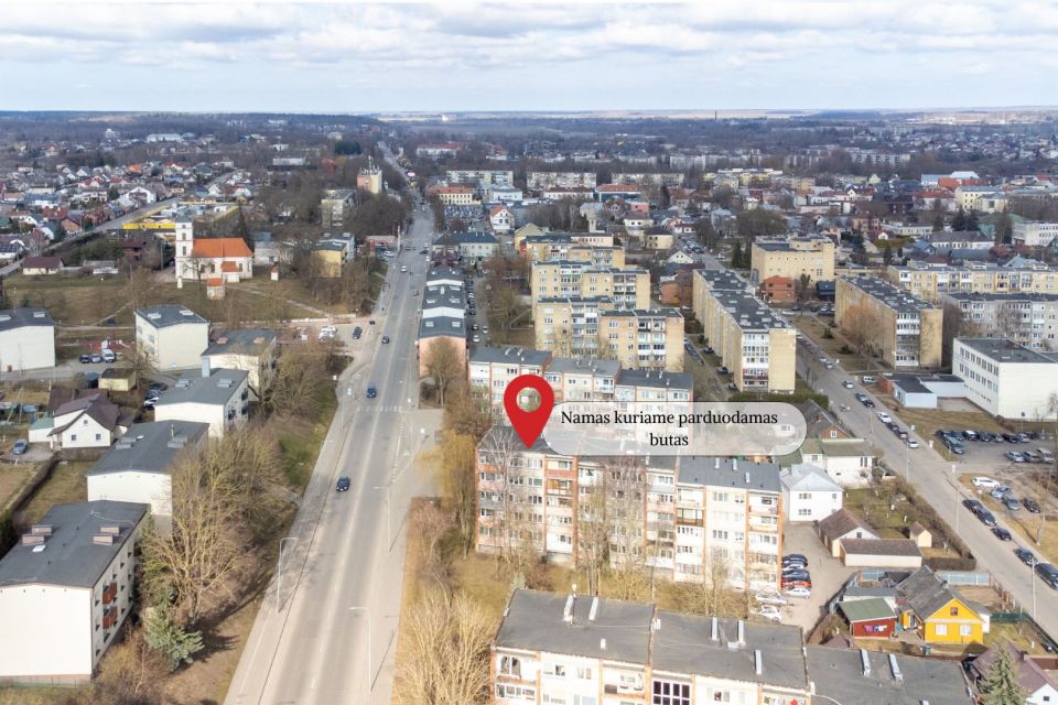 Parduodamas 3 kambarių butas J. Basanavičiaus g., Kėdainiuose