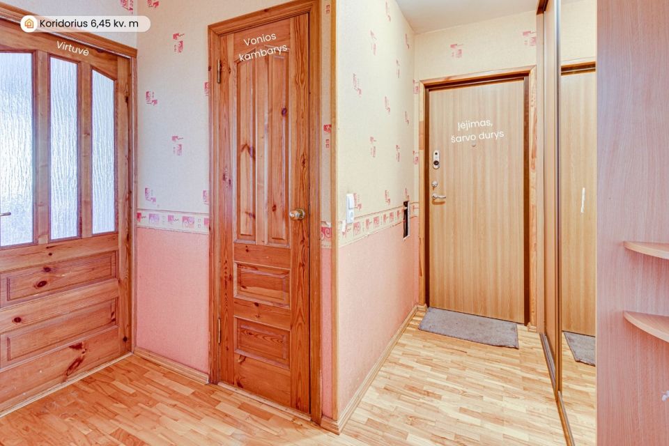 Parduodamas 3 kambarių butas Krymo g. 8, Šiauliuose