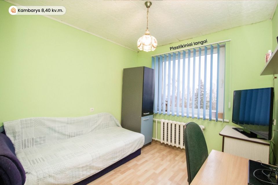 Parduodamas 3 kambarių butas Kur&scaron;ėnuose, Daugėlių g. 63