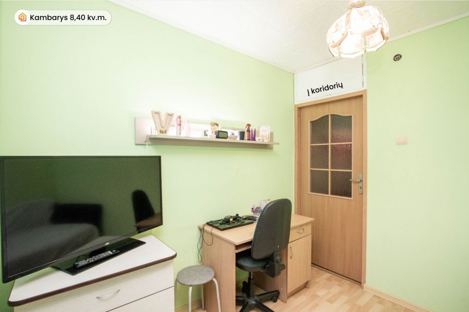 Parduodamas 3 kambarių butas Kur&scaron;ėnuose, Daugėlių g. 63