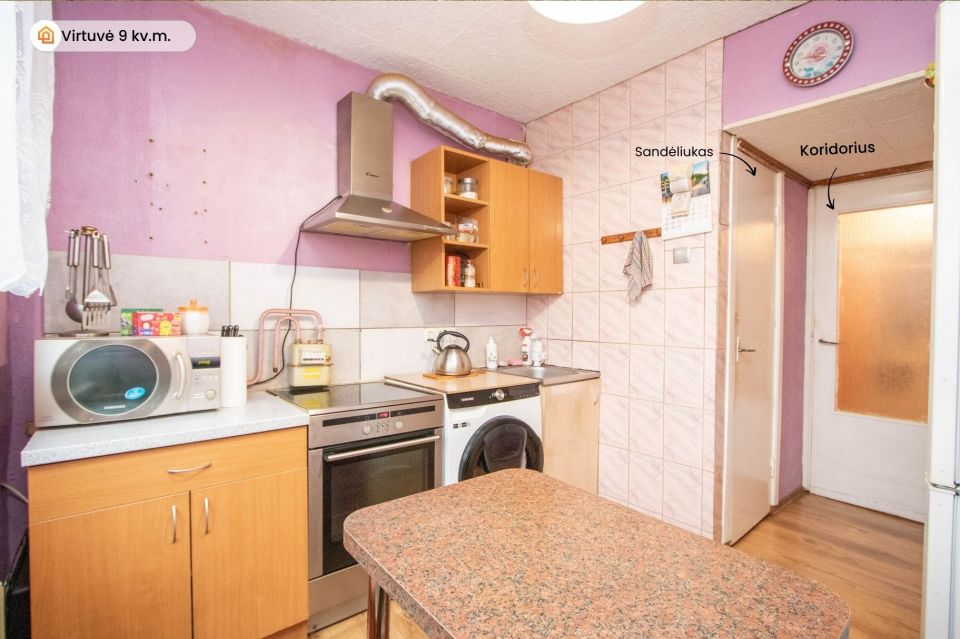 Parduodamas 3 kambarių butas Kur&scaron;ėnuose, Daugėlių g. 63