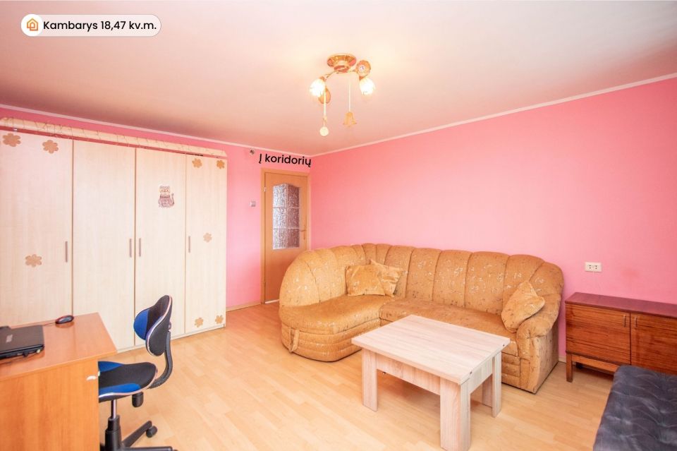 Parduodamas 3 kambarių butas Kur&scaron;ėnuose, Daugėlių g. 63