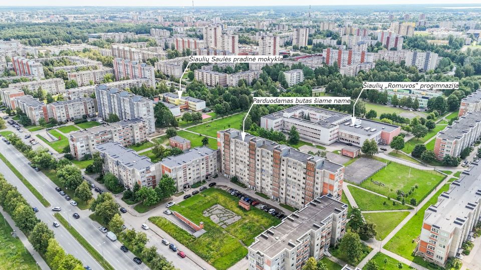 Parduodamas 3 kambarių butas Šiauliuose, Architektų g. 6.