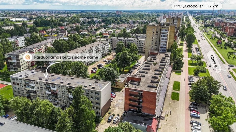 Parduodamas 3 kambarių butas Šiauliuose, Tilžės g. 46