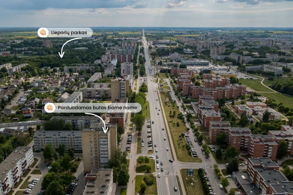 Parduodamas 3 kambarių butas Tilžės g. 42, &Scaron;iauliuose