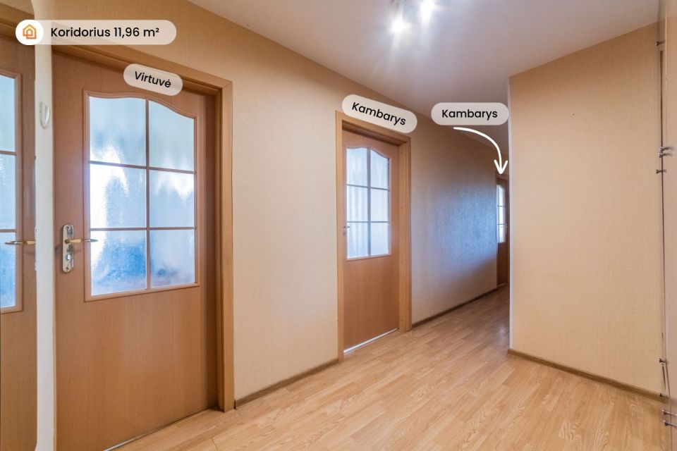 Parduodamas 3 kambarių butas Tilžės g. 42, &Scaron;iauliuose