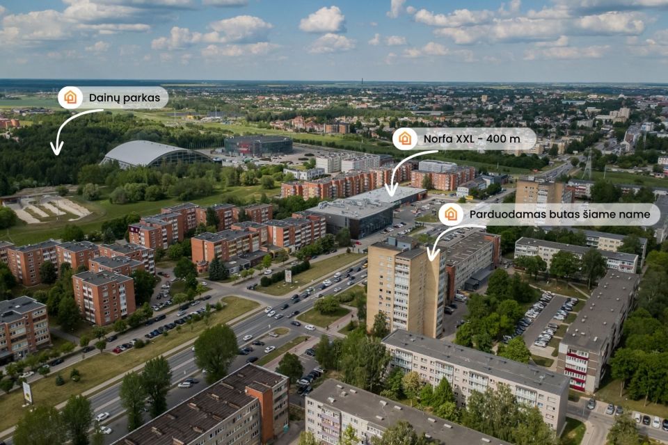 Parduodamas 3 kambarių butas Tilžės g. 42, &Scaron;iauliuose