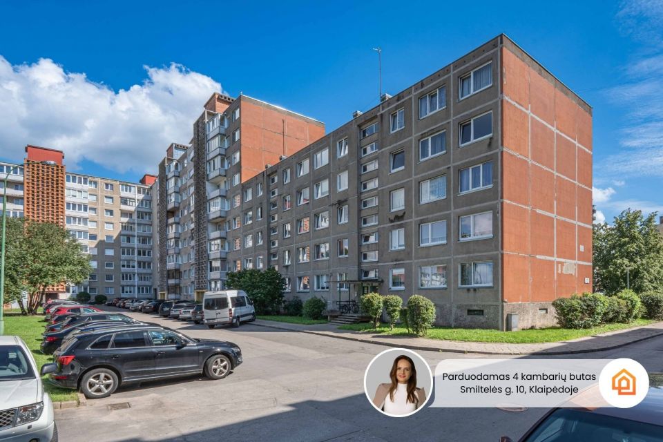 Parduodamas 4 kambarių butas Klaipėdoje, Smiltelės g. 10