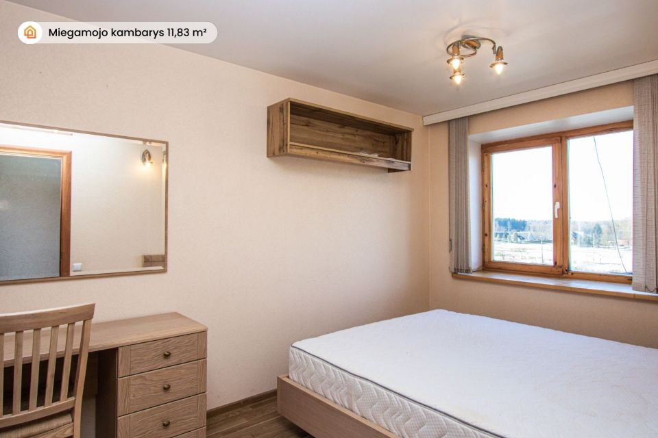 Parduodamas 2 kambarių, 50 kv.m. butas su židiniu ir pirtimi &scaron;alia Sablauskių tvenkinio, Akmenės r.