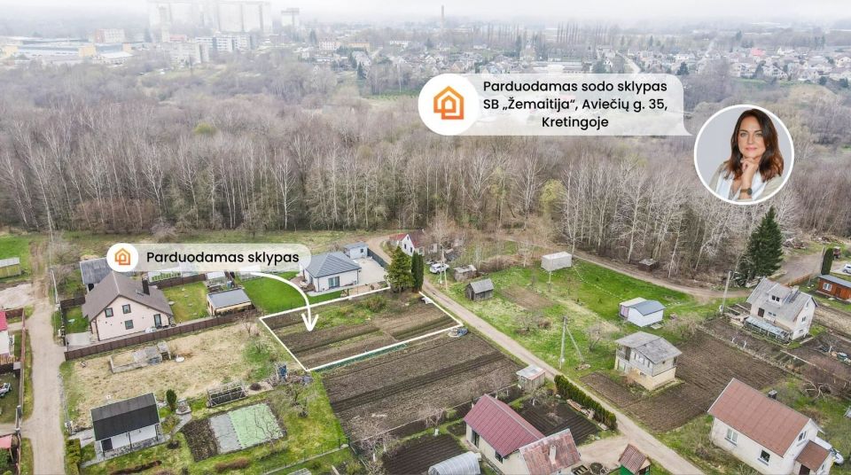 Parduodamas 5 arų sodo sklypas Kretingoje, SB &bdquo;Žemaitija&ldquo;